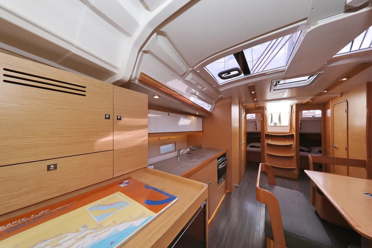 Galley of Thor, a Dufour 430 GL sailboat at Vodice, Croatia