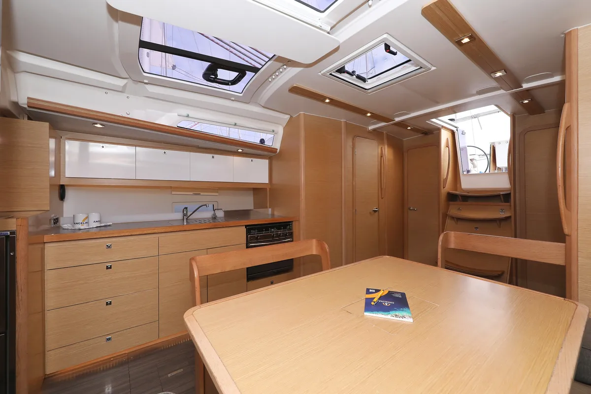 Galley of Thor, a Dufour 430 GL sailboat at Vodice, Croatia