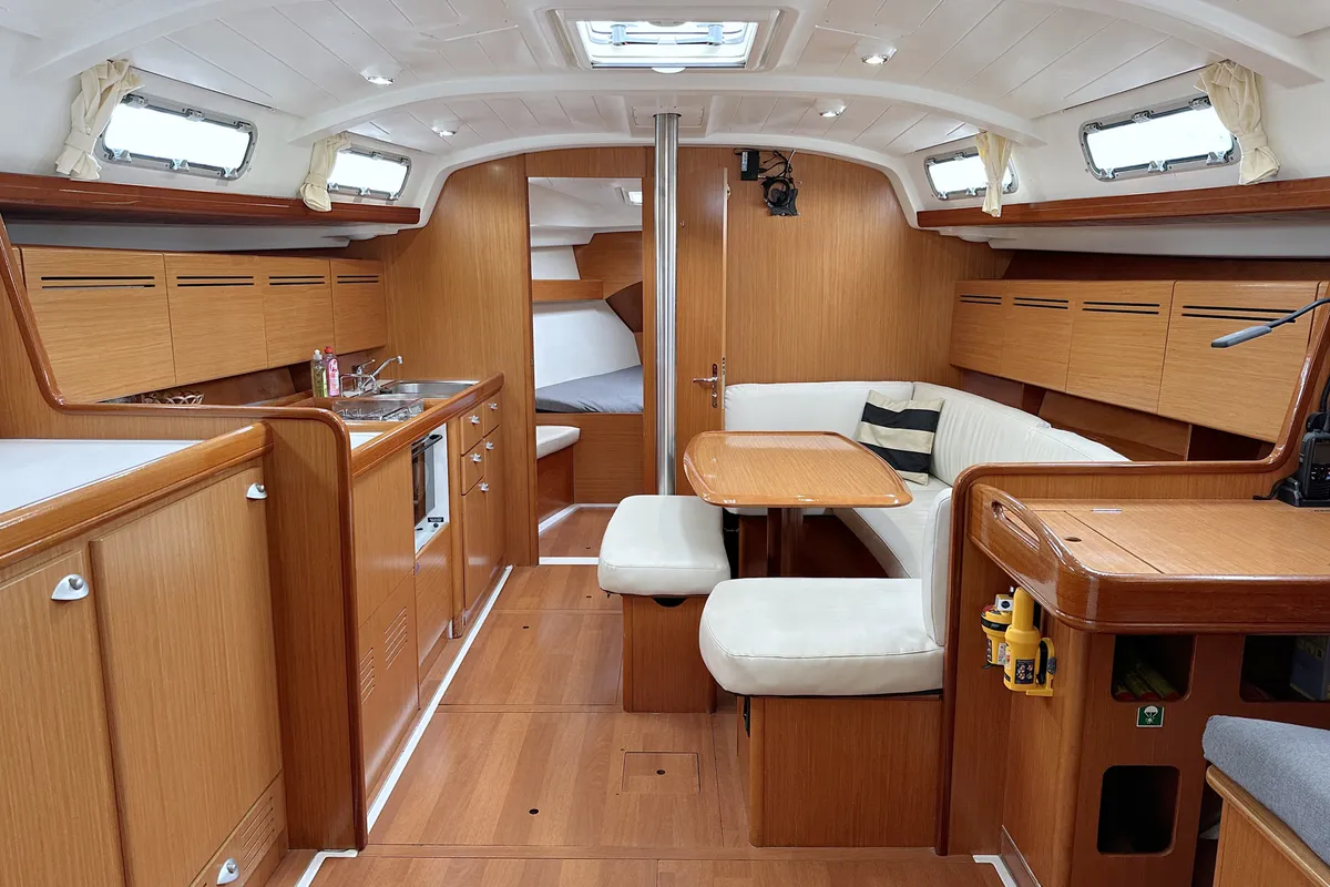 Salon of Fame, a Beneteau Cyclades 43.3 sailboat at Heiligenhafen, Germany