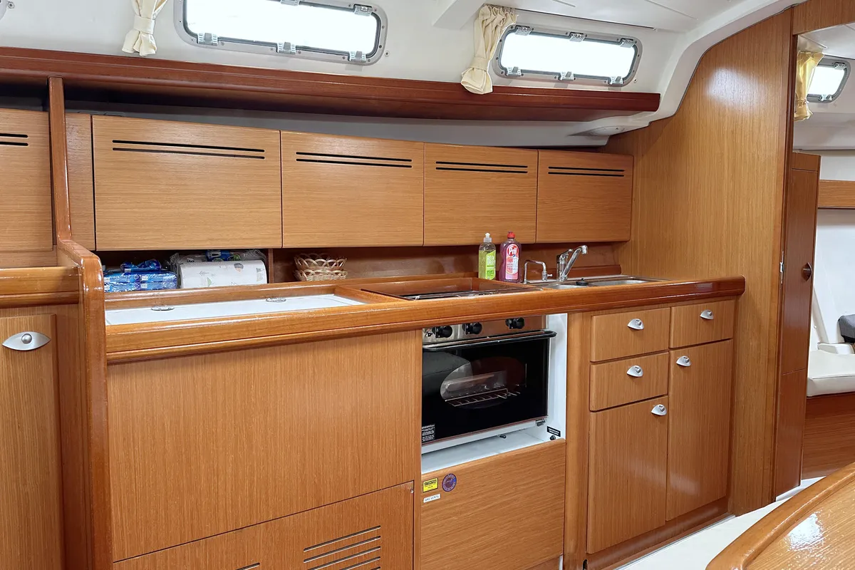 Galley of Fame, a Beneteau Cyclades 43.3 sailboat at Heiligenhafen, Germany