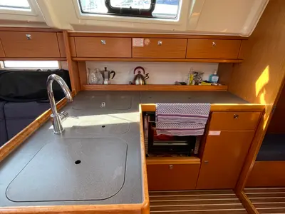 Galley of Mapalimi, a Bavaria Cruiser 37 sailboat at Grad Šibenik, Croatia
