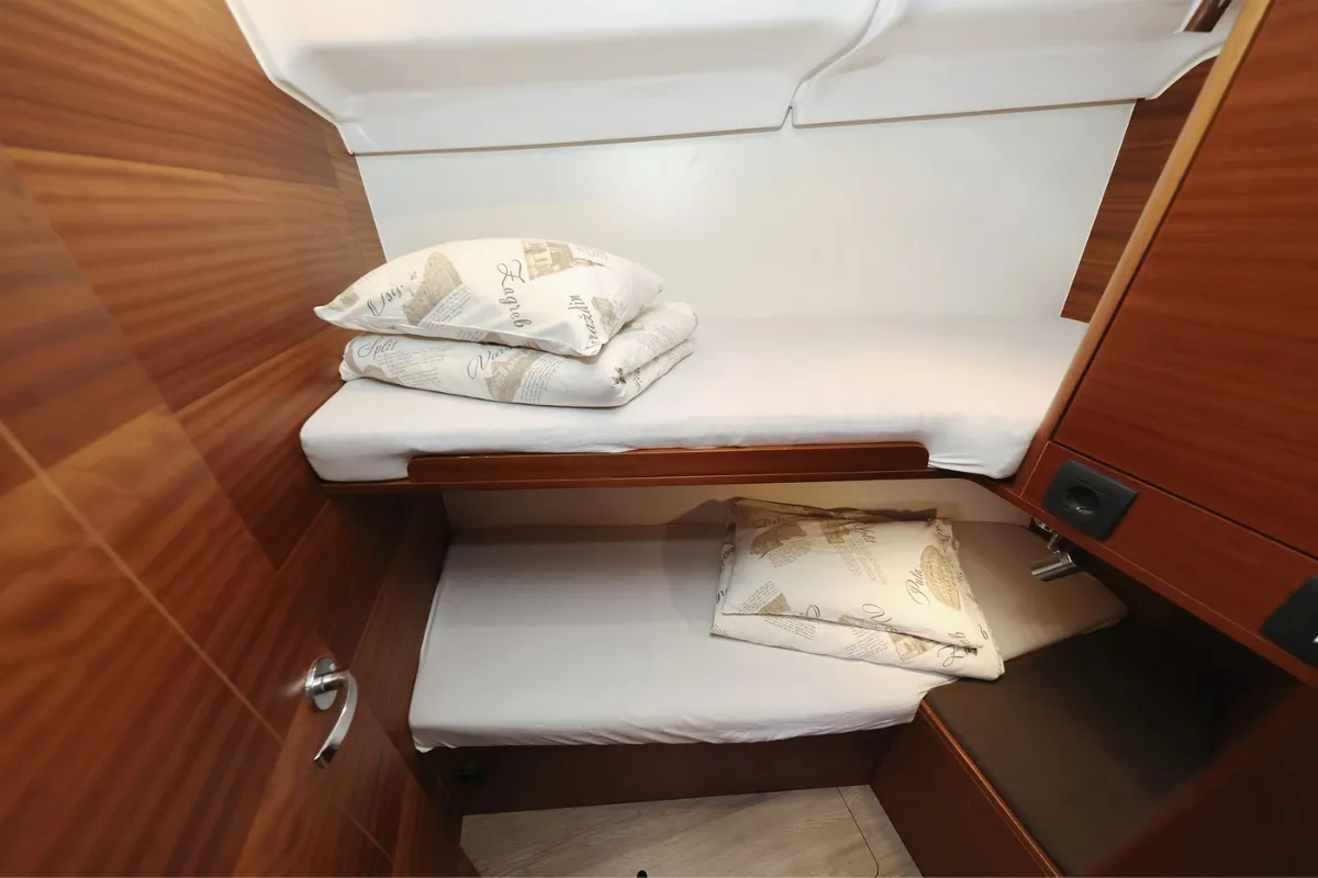 Cabin on Top Gun, a Elan Impression 45.1 sailboat at Pirovac, Croatia