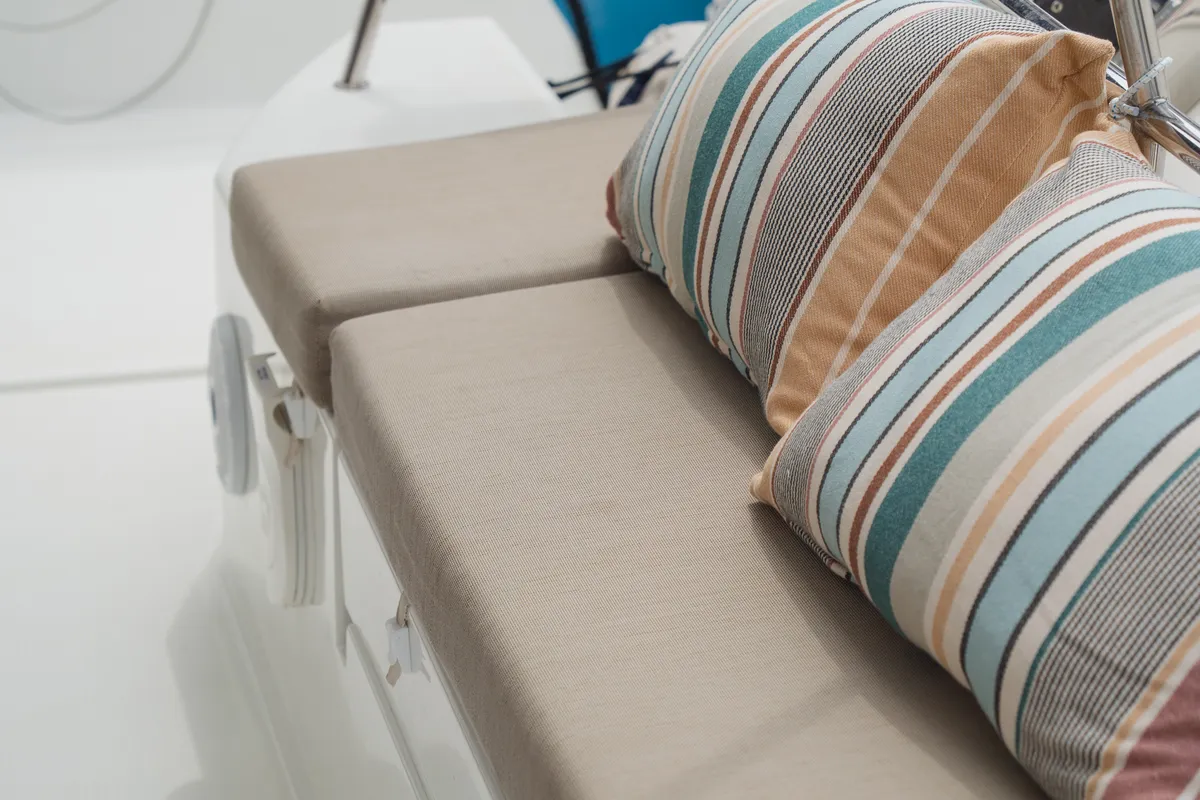Isla, a Fountaine Pajot Isla 40 catamaran at Castellammare del Golfo, Italy