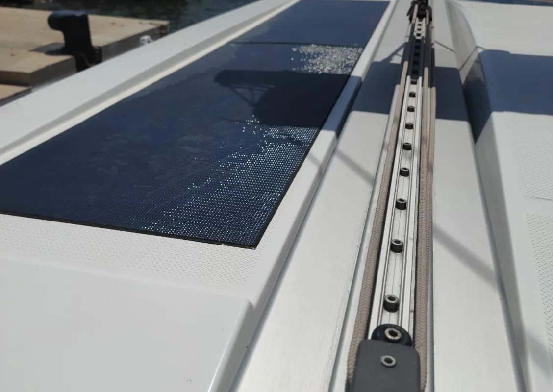 Isla, a Fountaine Pajot Isla 40 catamaran at Castellammare del Golfo, Italy