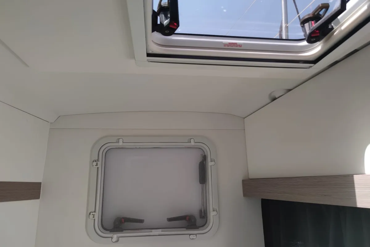 Isla, a Fountaine Pajot Isla 40 catamaran at Castellammare del Golfo, Italy
