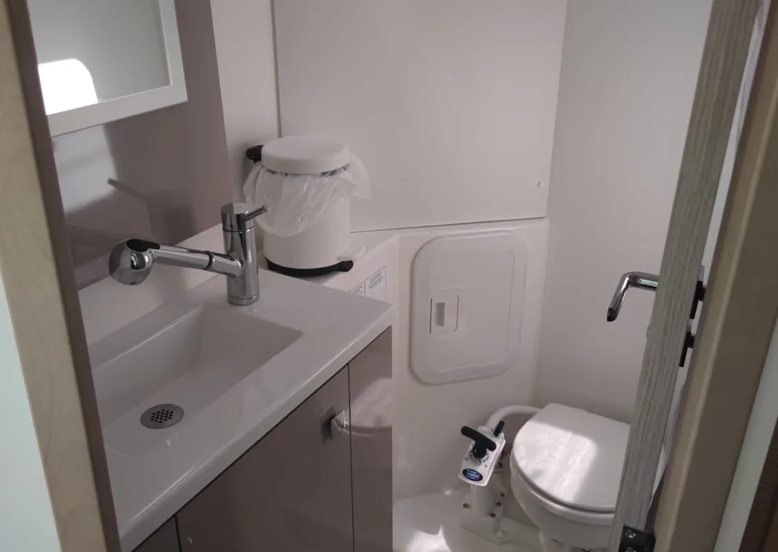 Head on Isla, a Fountaine Pajot Isla 40 catamaran at Castellammare del Golfo, Italy