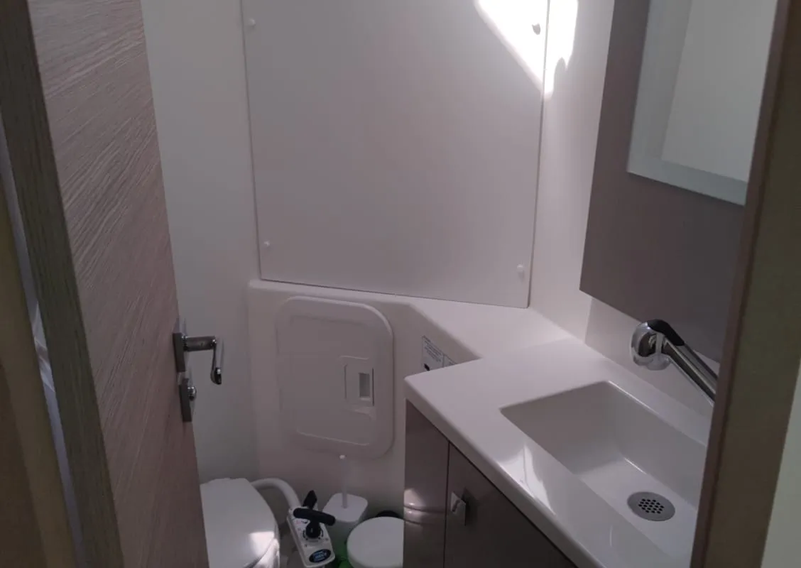 Head on Isla, a Fountaine Pajot Isla 40 catamaran at Castellammare del Golfo, Italy