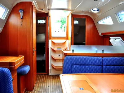 Salon of Orca O., a Elan 384 Impression sailboat at Izola / Isola, Slovenia