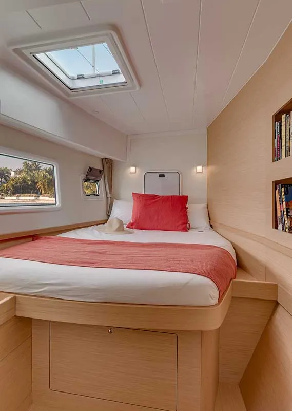 Cabin on Solaris, a Lagoon 42 catamaran at Grad Trogir, Croatia