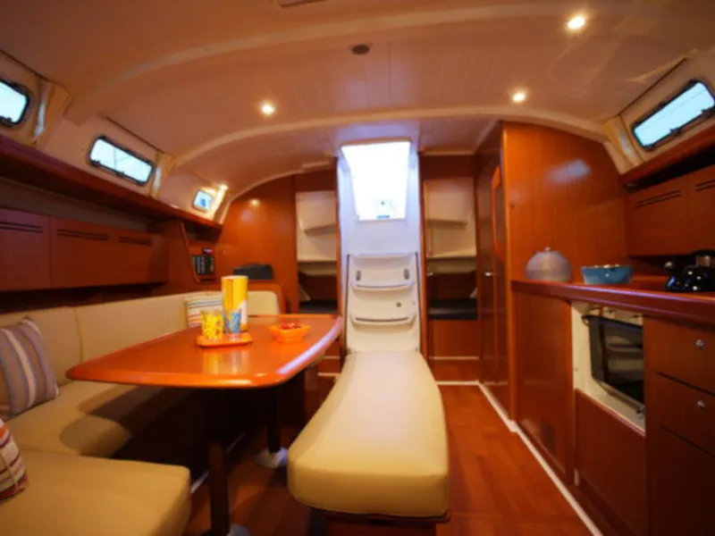 Salon of Velasquez, a Beneteau Cyclades 43.4 sailboat at Nettuno, Italy