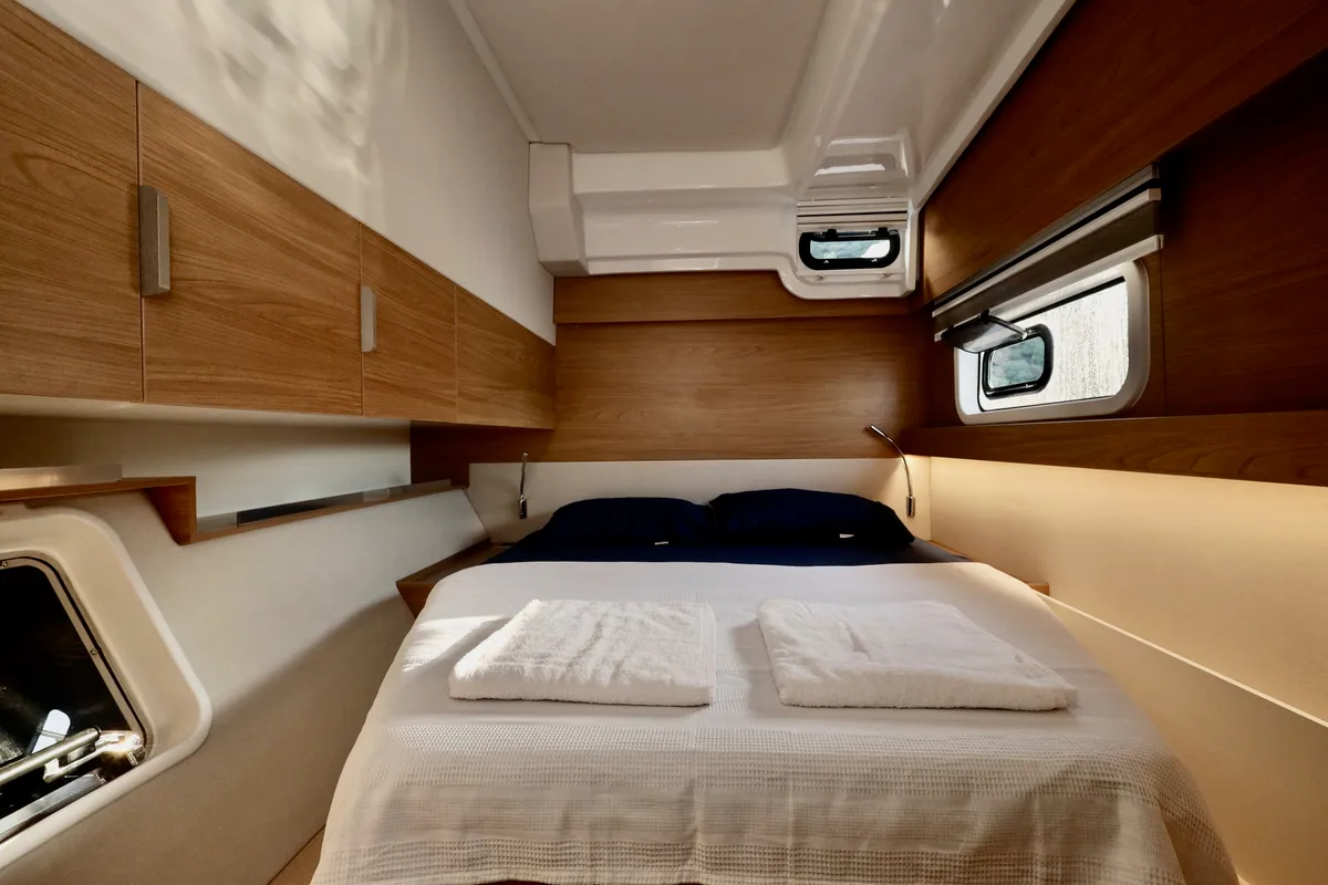 Cabin on Rea, a Bali Catspace catamaran at Fethiye, Turkey