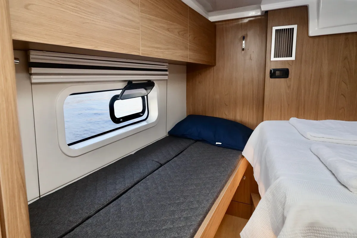 Cabin on Rea, a Bali Catspace catamaran at Fethiye, Turkey