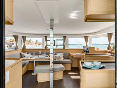 Salon of No Name: Master Cabin #2 (Cabin Charter 2 pax) FULLY CREWED, ALL EXPENSES, a Lagoon 42 catamaran at Municipal Unit…