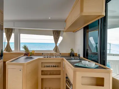 Galley of No Name: Master Cabin #2 (Cabin Charter 2 pax) FULLY CREWED, ALL EXPENSES, a Lagoon 42 catamaran at Municipal Unit…