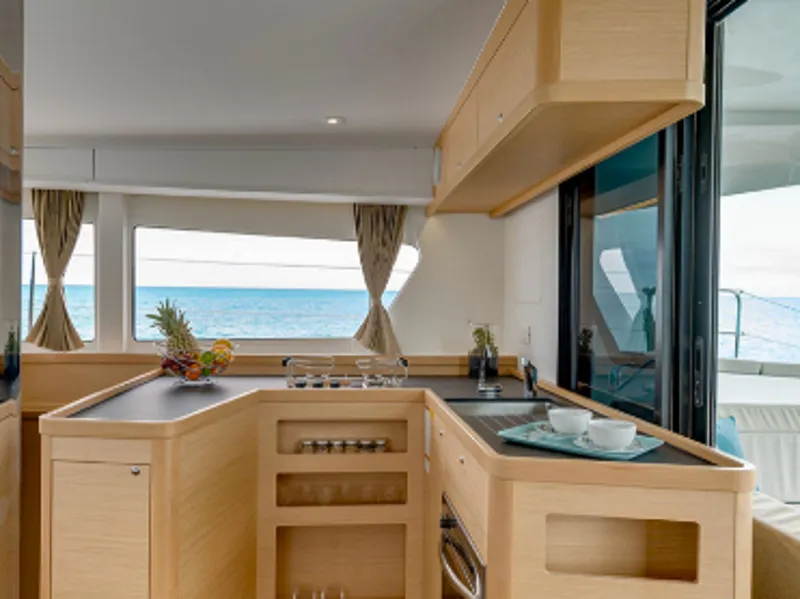 Galley of No Name: Master Cabin #2 (Cabin Charter 2 pax) FULLY CREWED, ALL EXPENSES, a Lagoon 42 catamaran at Municipal Unit…