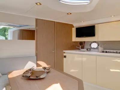 Galley of Monifa, a Beneteau Gran Turismo 38 motor yacht at Općina Sukošan, Croatia