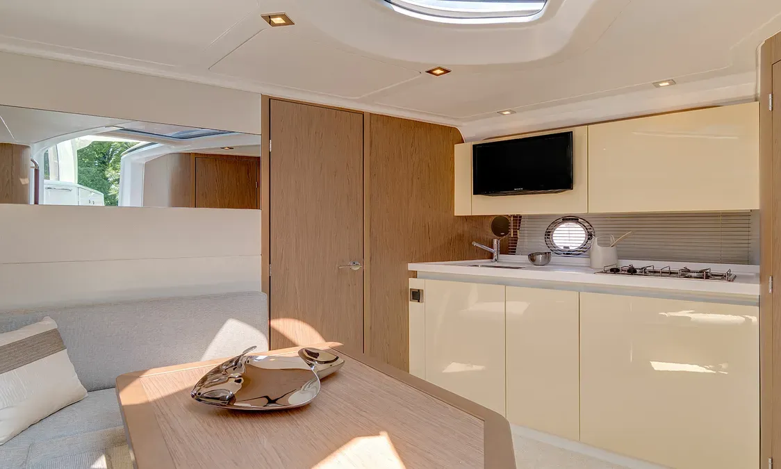 Galley of Monifa, a Beneteau Gran Turismo 38 motor yacht at Općina Sukošan, Croatia