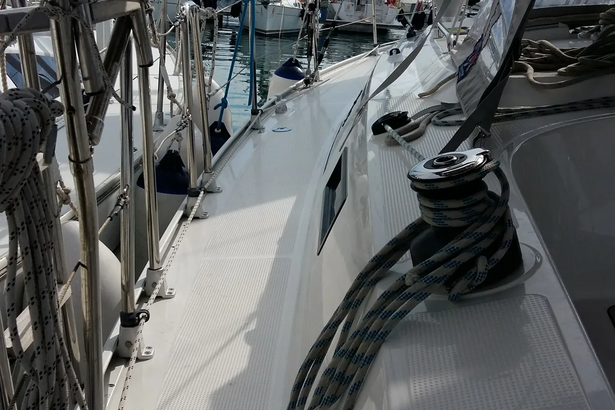 Sea Hope, a Bavaria Cruiser 37 sailboat at Kontokali, Greece