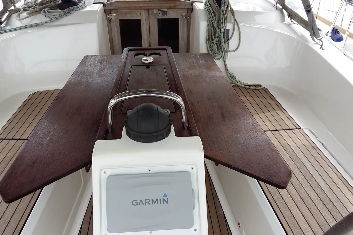 Sea Hope, a Bavaria Cruiser 37 sailboat at Kontokali, Greece