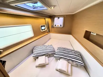 Cabin on AQUADANCER, a Lagoon 400 S2 catamaran at Municipal Unit of Ellomenos, Greece