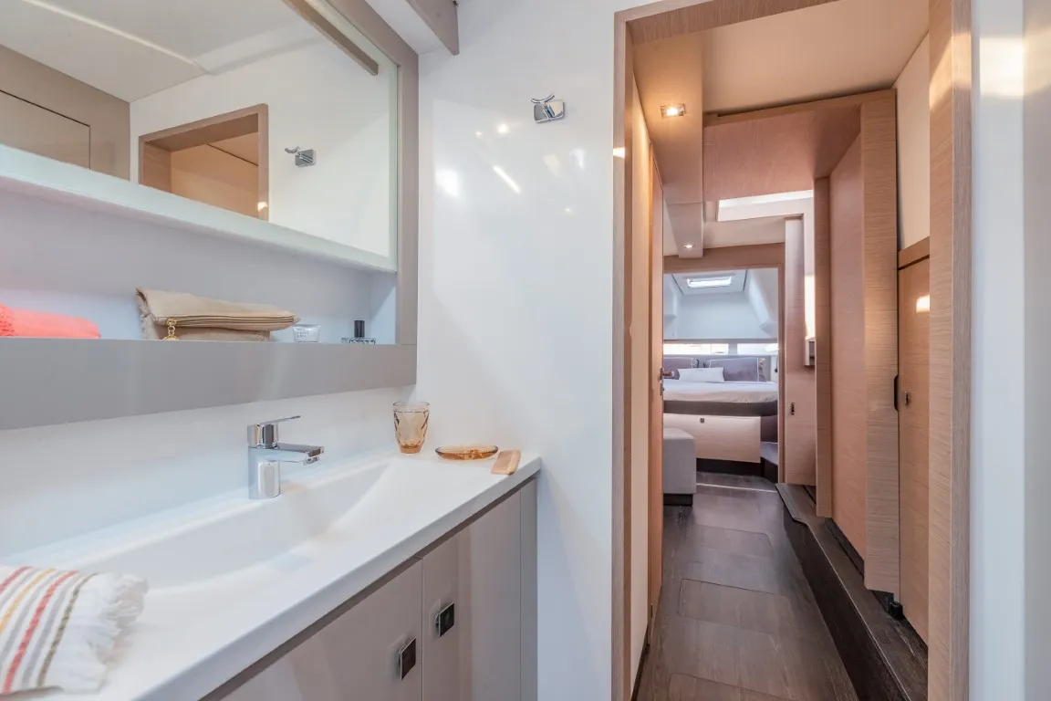 Head on Memories, a Fountaine Pajot Isla 40 catamaran at Municipal Unit of Lefkada, Greece