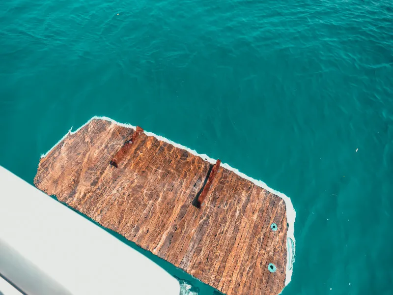 Borimir, a Bavaria R40 motorboat at Seget Donji, Croatia