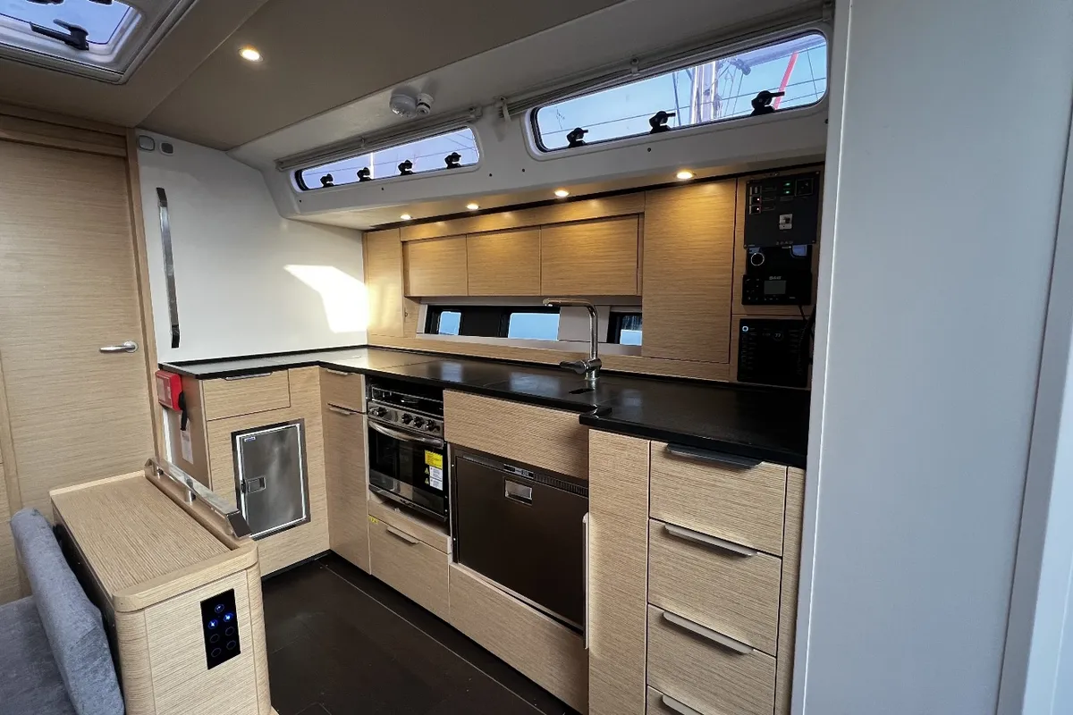 Galley of DORiS, a Hanse 460 sailboat at Fethiye, Turkey