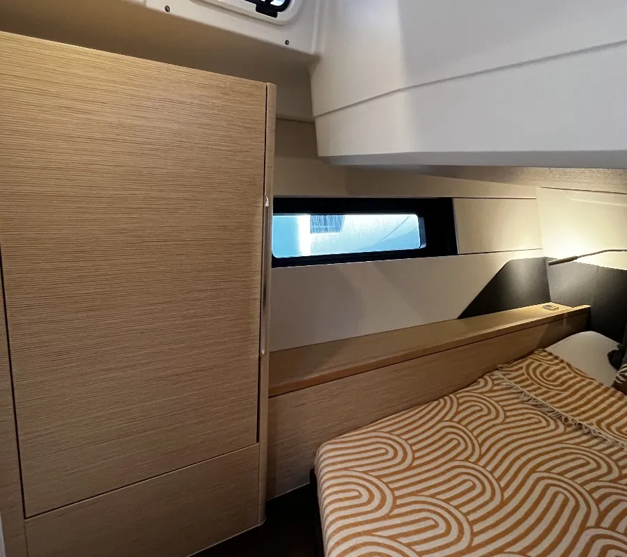 Cabin on DORiS, a Hanse 460 sailboat at Fethiye, Turkey