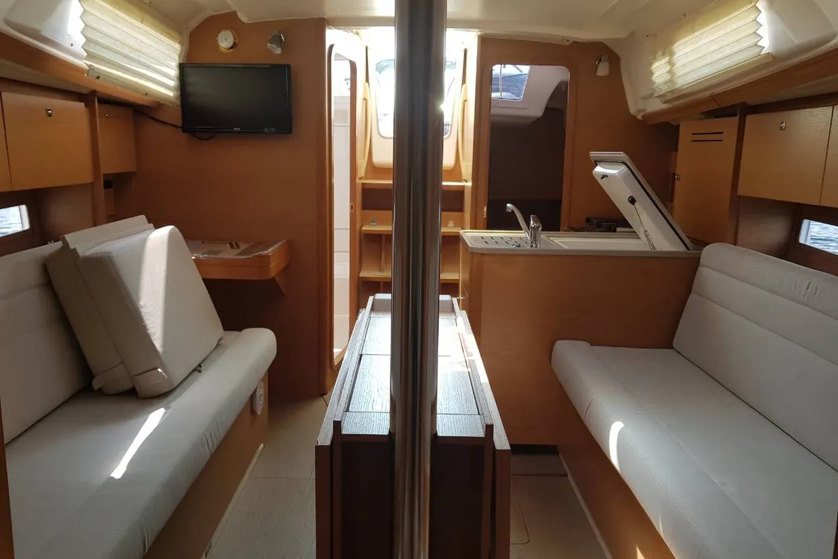 Salon of Apolonia, a Dufour 310 GL sailboat at Punat, Croatia