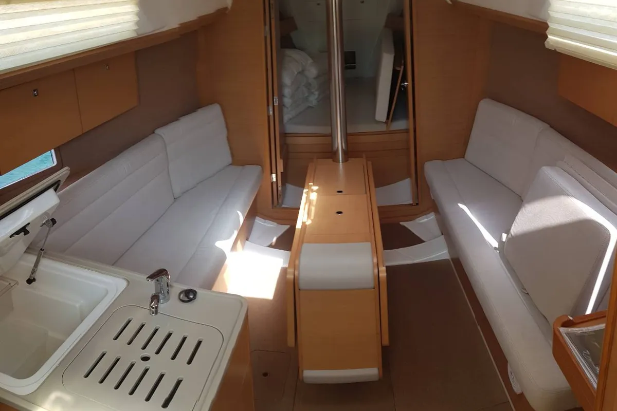 Salon of Apolonia, a Dufour 310 GL sailboat at Punat, Croatia