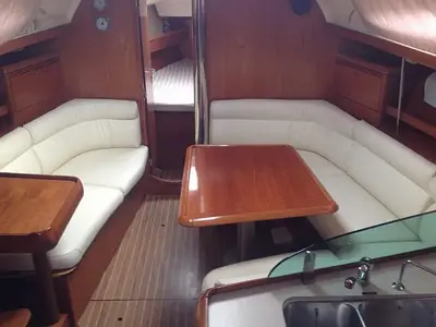 NAIAS, a Jeanneau Sun Odyssey 37 sailboat at Athens, Greece
