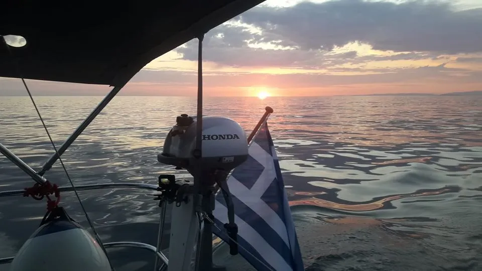 Circe, a Jeanneau Sun Odyssey 410 sailboat at Volos, Greece