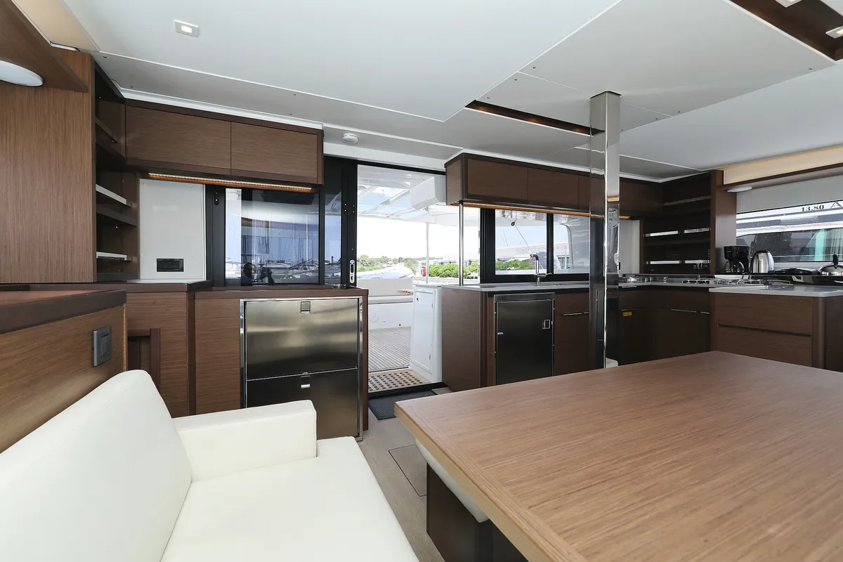 Galley of Panos, a Lagoon 46 catamaran at Sukošan, Croatia