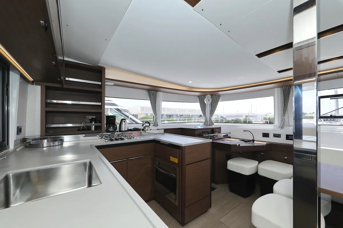 Galley of Panos, a Lagoon 46 catamaran at Sukošan, Croatia