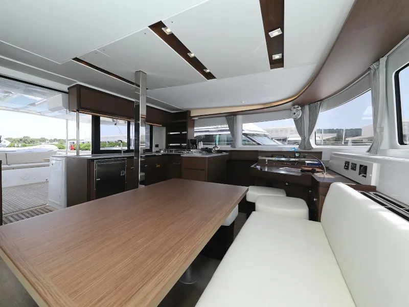 Salon of Panos, a Lagoon 46 catamaran at Sukošan, Croatia