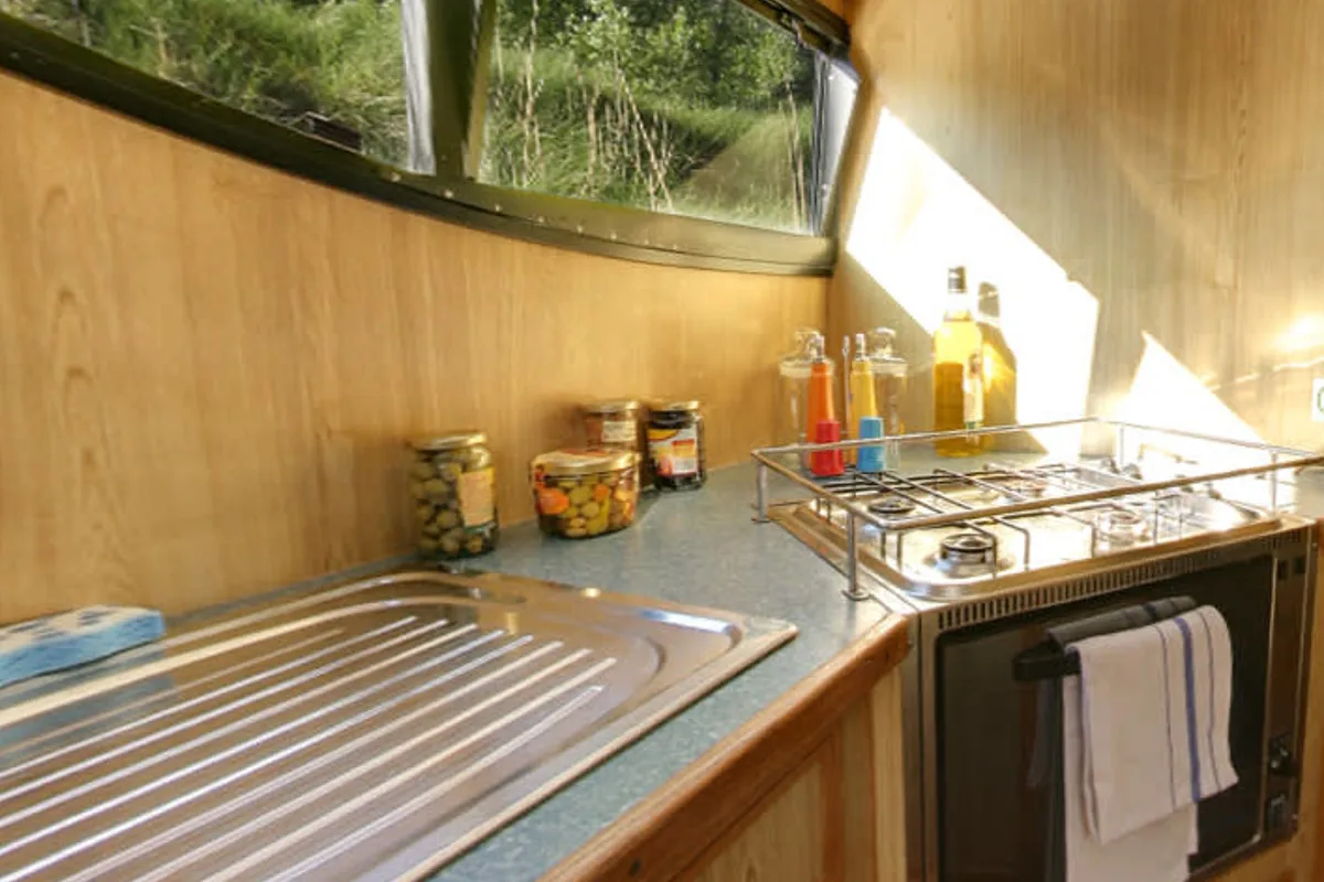 Galley of Caprice - Comfort 46, a Cygnet Caprice motorboat at Portiragnes, France
