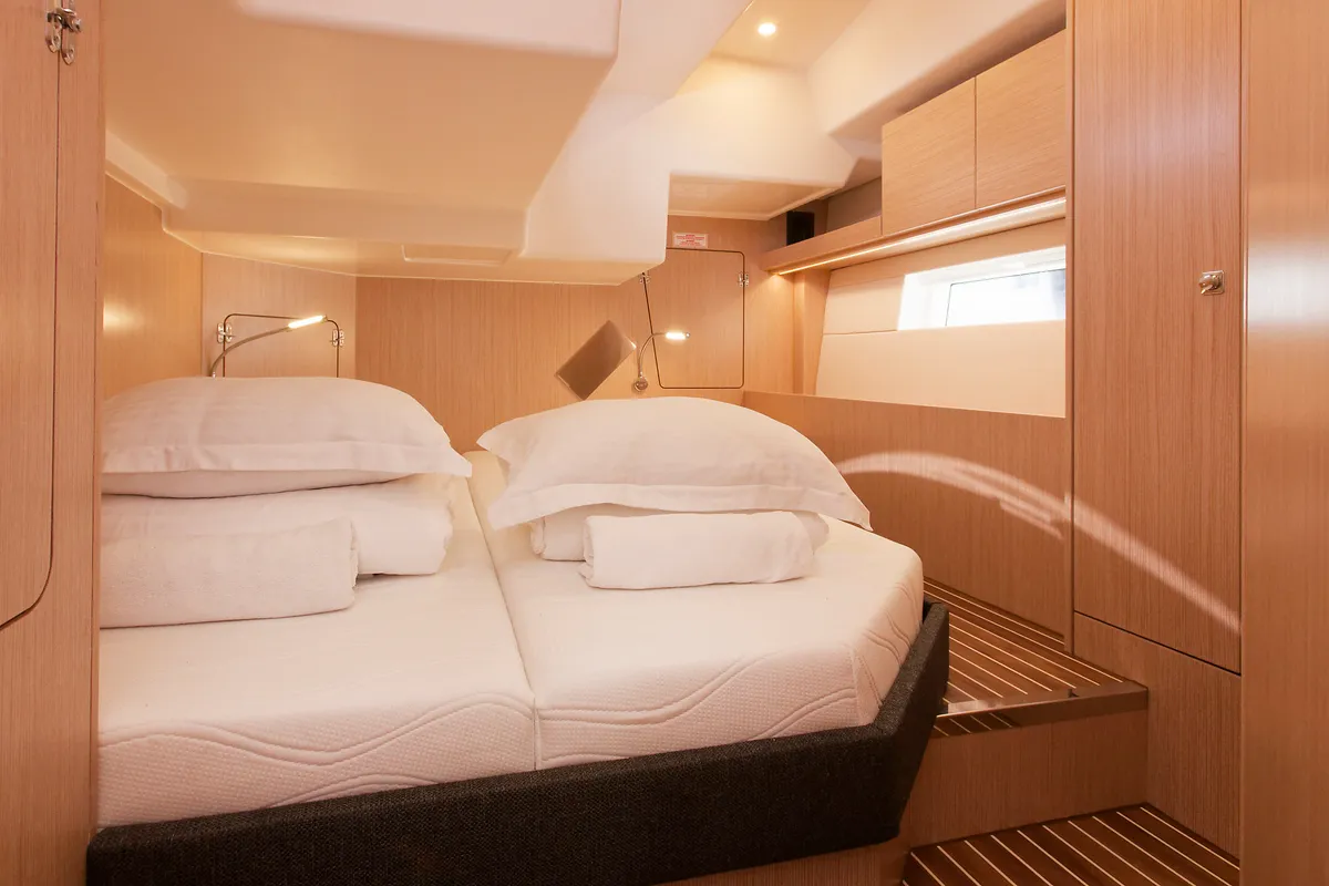 Cabin on Mathilda, a Bavaria C50 Style sailboat at Grad Kaštela, Croatia