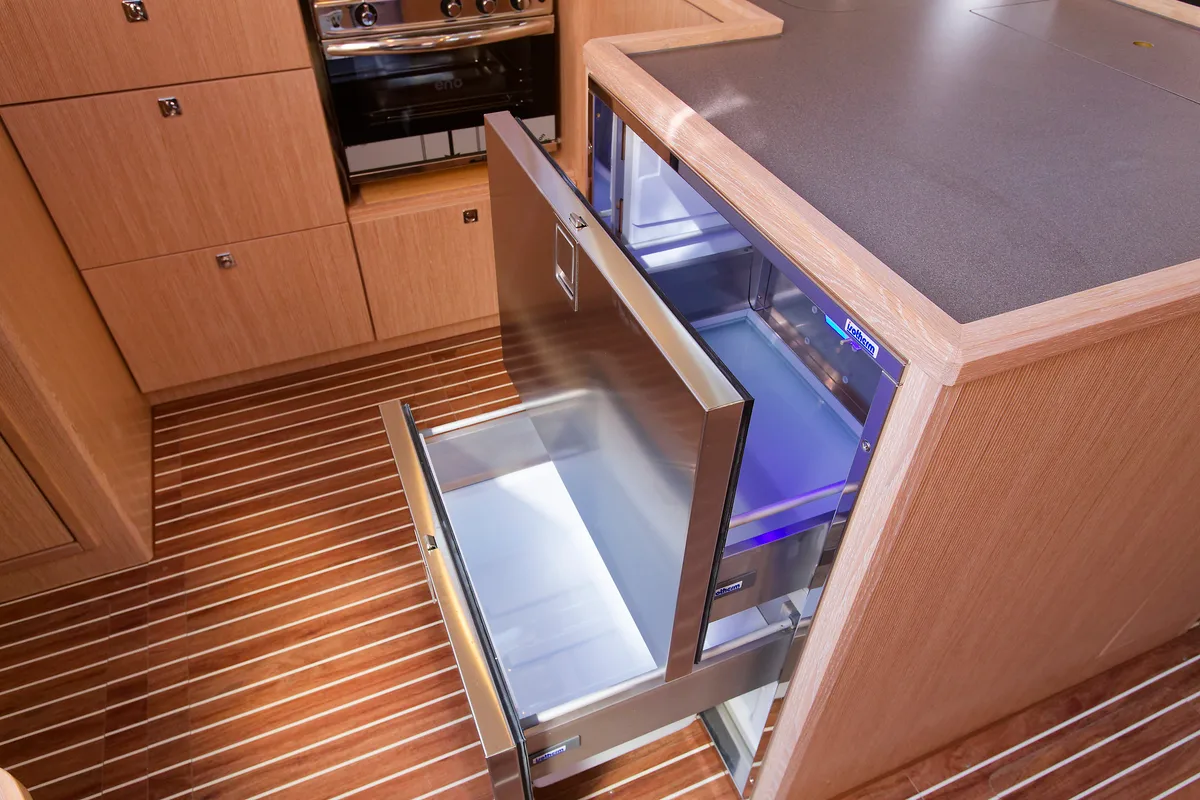Galley of Mathilda, a Bavaria C50 Style sailboat at Grad Kaštela, Croatia