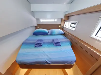 Cabin on Chèrie, a Bali 4.2 catamaran at Dubrovnik, Croatia