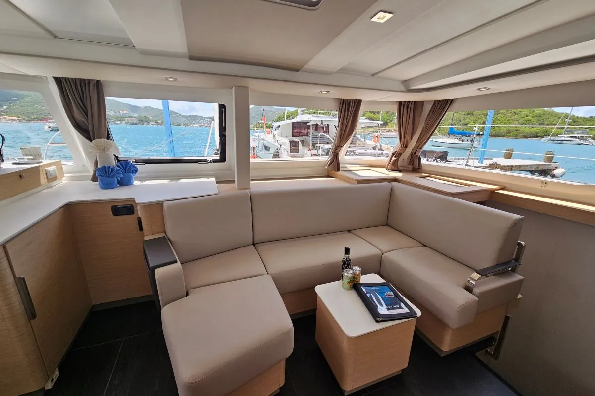 Zefiro, a Fountaine Pajot FP 41 Maesto 3 catamaran at Charlotte Amalie, United States