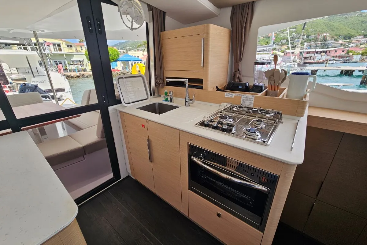 Zefiro, a Fountaine Pajot FP 41 Maesto 3 catamaran at Charlotte Amalie, United States