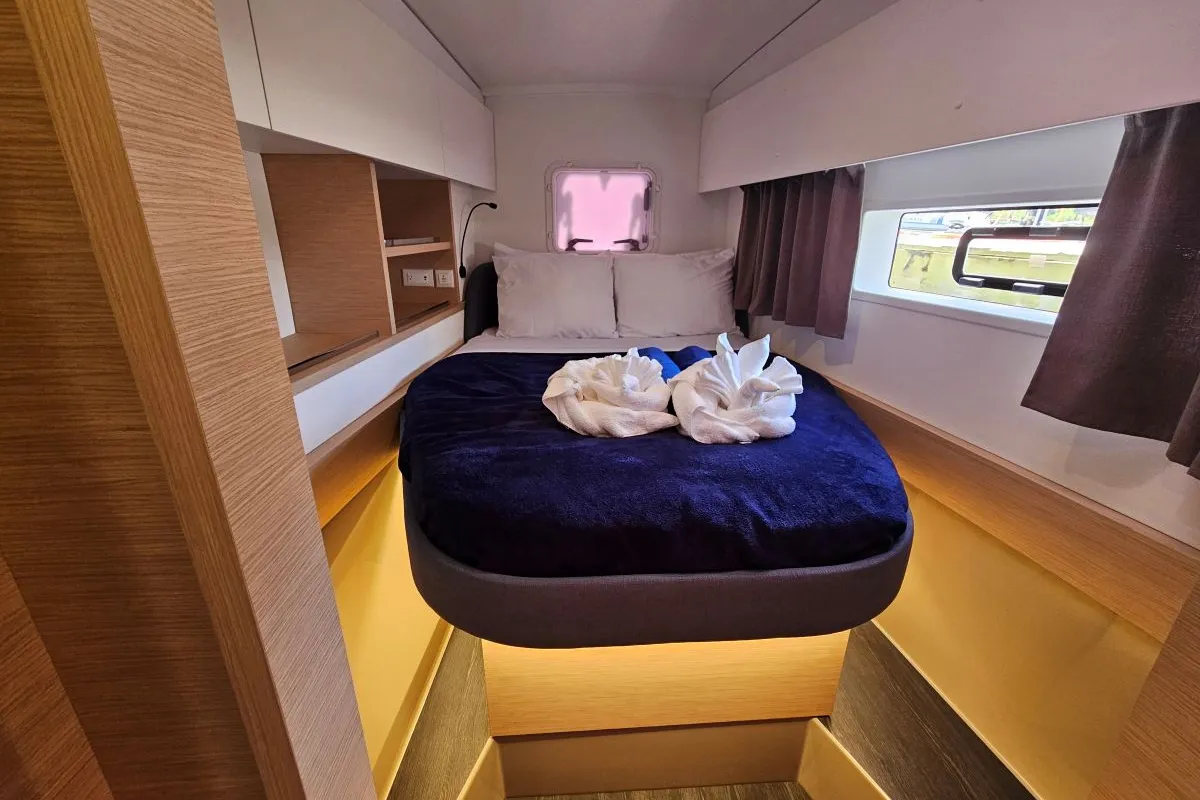 Zefiro, a Fountaine Pajot FP 41 Maesto 3 catamaran at Charlotte Amalie, United States