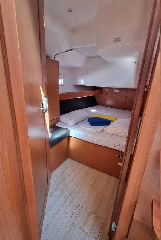 Cabin on Spring Dolphin, a Bavaria Cruiser 46 sailboat at Split, Croatia