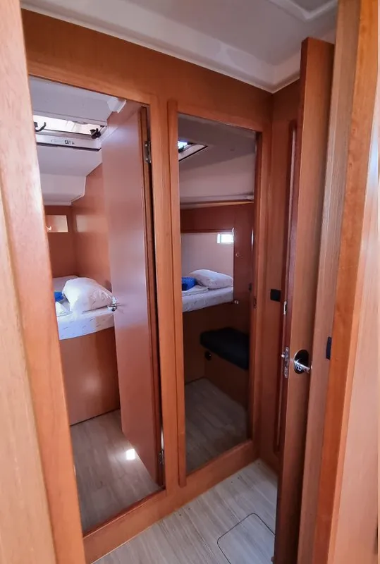 Cabin on Spring Dolphin, a Bavaria Cruiser 46 sailboat at Split, Croatia