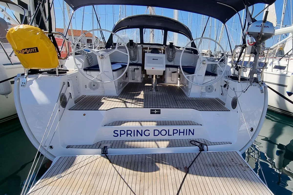 Spring Dolphin, a Bavaria Cruiser 46 sailboat at Split, Croatia