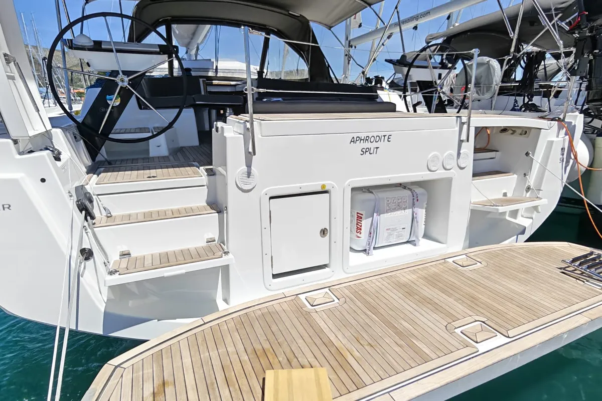 Aphrodite, a Dufour 54 sailboat at Seget Donji, Croatia