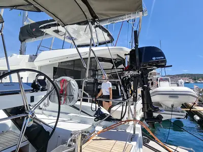 Aphrodite, a Dufour 54 sailboat at Seget Donji, Croatia