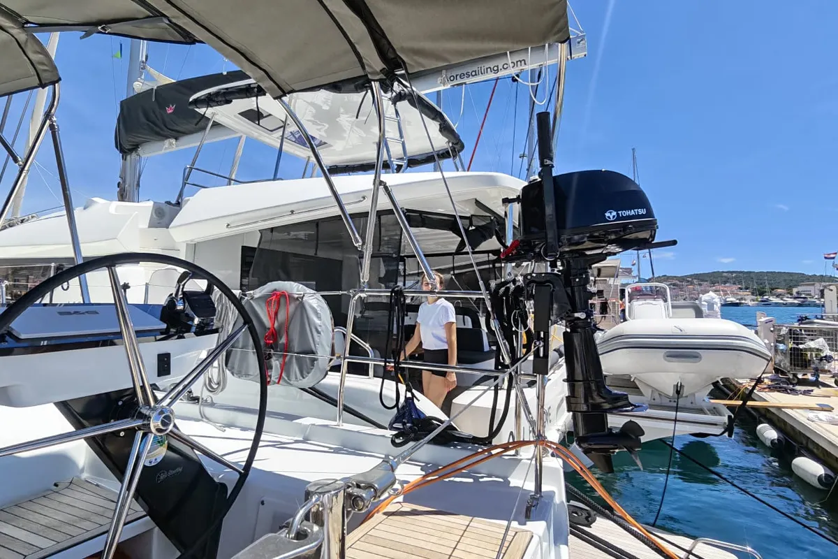 Aphrodite, a Dufour 54 sailboat at Seget Donji, Croatia