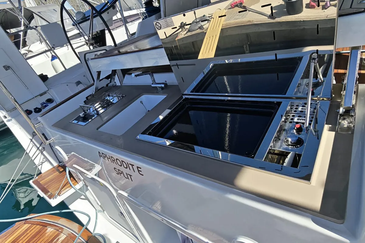 Aphrodite, a Dufour 54 sailboat at Seget Donji, Croatia