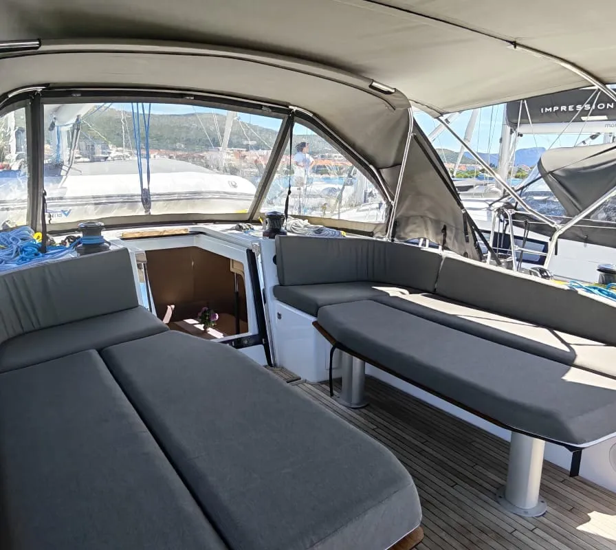 Aphrodite, a Dufour 54 sailboat at Seget Donji, Croatia